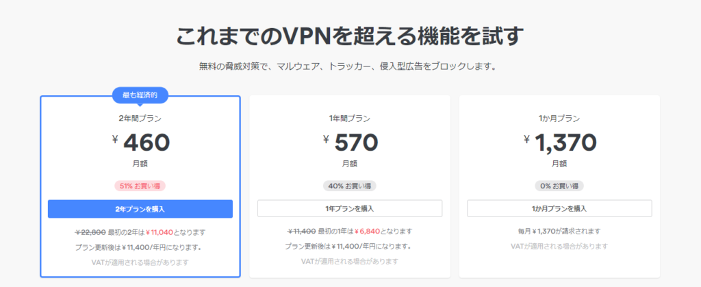購入プランを選ぶ
