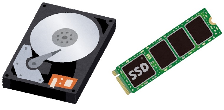 ストレージ（SSD/HDD）